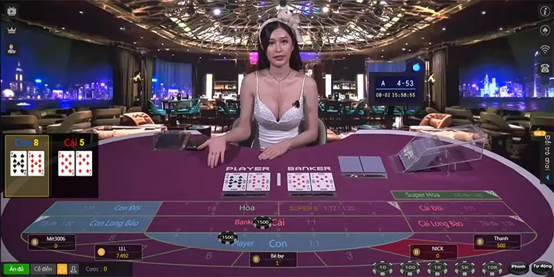 Casino KUBET mang đến hệ thống game bài Baccarat với nhiều biến thể